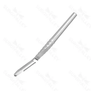 Bone Scraper With Reservoir Curved 155mm Implant Instruments (SV-10-1985)