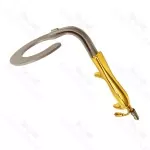 C Circular Ring Breast Retractor Fiber Optics Gold Plated Breast Retractors