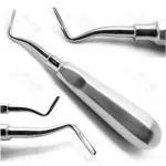 2 Pieces Set Of Dental Extraction Root Elevators Apical Elevators Del 302 And Del 303