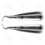 2 Pieces Set Of Dental Extraction Root Elevators Apical Elevators Del 302 And Del 303