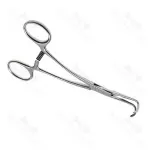 Cooley Paediatric Occlusion Clamp Double Angle 140mm 2 X 2 Teeth Thoracic Clamp