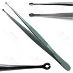 2 Pieces Dental Corn Suture Angled & Straight Pliers 6" Surgical Forceps Tweezers
