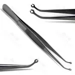 2 Pieces Dental Corn Suture Angled & Straight Pliers 6" Surgical Forceps Tweezers