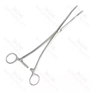 Crafoord Dissecting Clamp Full Curve 260mm Full Lateral Serrations Surgical Clamp (SV-10-2187)