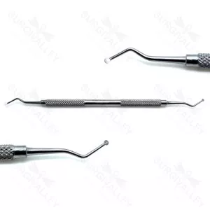 Dental Excavator 127/128 Double Ended Endo Spoon 2mm Instruments – surgivalley (SV-10-2215)