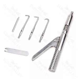 Automatic Crown Remover Gun Set (6 Pieces) - Dental Instruments (SV-98-1006)