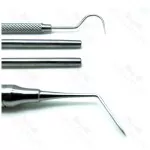 Dental Explorer Probe Set (5 Pieces) - Autoclavable Steel Tools