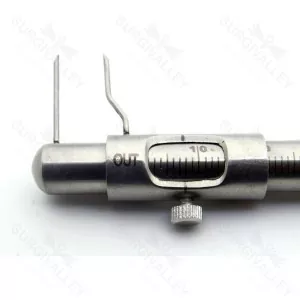 Dental Micro Boley Gauge Material Thickness Teeth Size Measuring Stainless Steel Instrument – surgivalley (SV-98-1062)