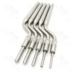 10 Pieces Dental Osteotomes Straight &amp; Curved Tip Bone Spreading Surgical Instrument