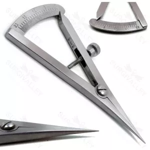 Straight Castroviejo Caliper 0 To 20 mm Dental Medical Stainless Steel Instruments (SV-10-2277)