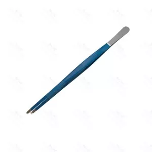 Blue Insulated Coated Leep Dressing Tissue Forceps 1x2 Obstetrics & Gynecology (SV-10-1527)