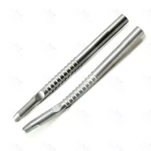 Bone Scraper Curved & Straight Implant Hand Held Bone Grafting Dental Instruments (SV-10-1520)