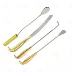 Juego de 4 disectores de mama Maccollum Dingman, espátula disectora