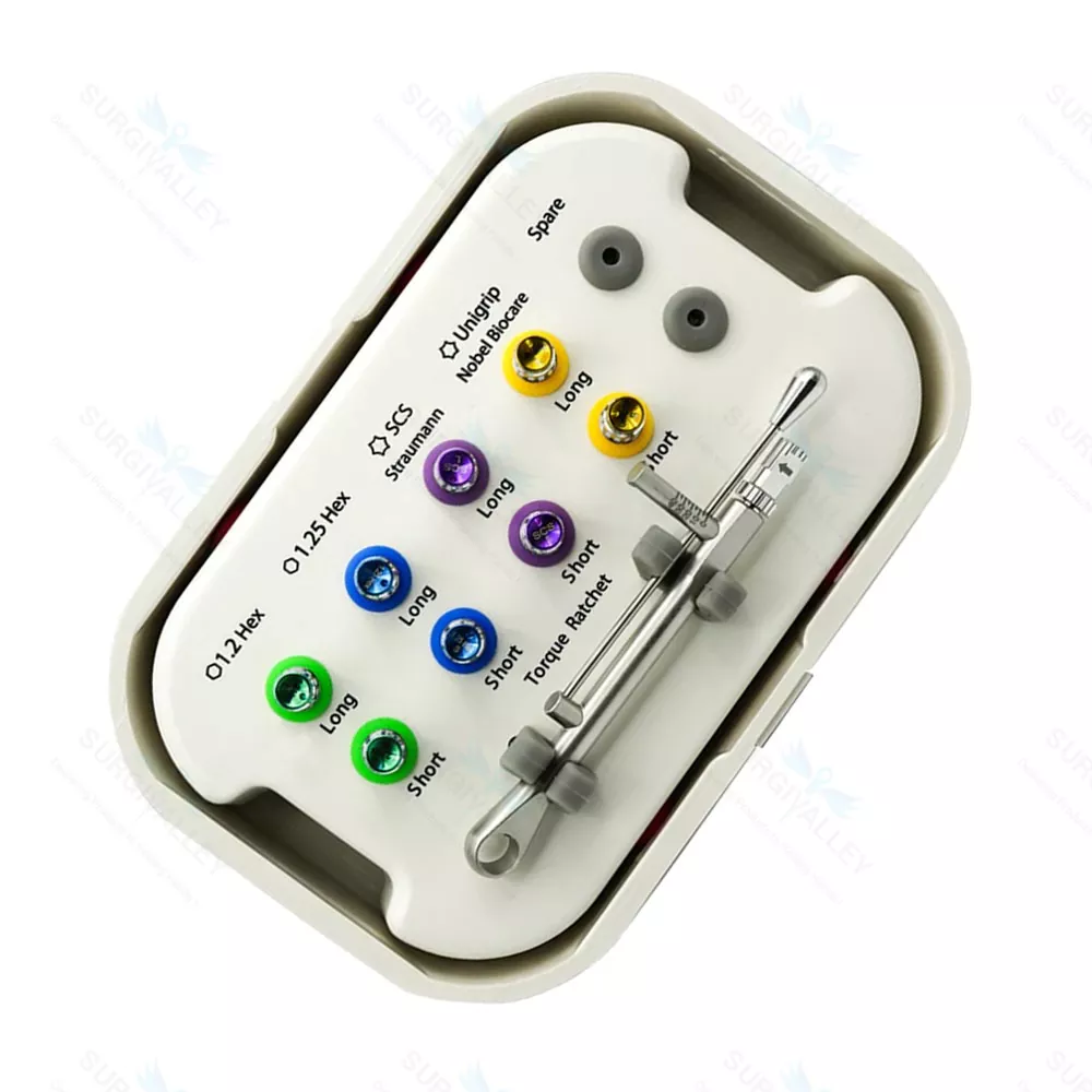 Kit protésico de implante dental Nobel Biocare Zimmer Astra System con caja