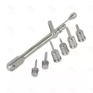 Dental Torque Wrench Ratchet 10~70 Ncm With Hand Drivers Kit & Holder CE New (SV-10-1481)