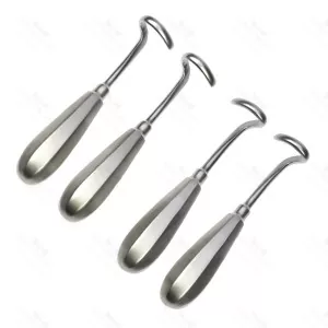 Doyen Rib Costal Elevator Raspatory Cardio Children & Adultos L & R 4 Pcs Set (SV-10-1477)