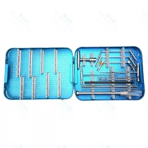 Quick Coupling Drill Bits & Drill Guide Set of 11 Pieces Orthopedic Instruments (SV-10-1346)