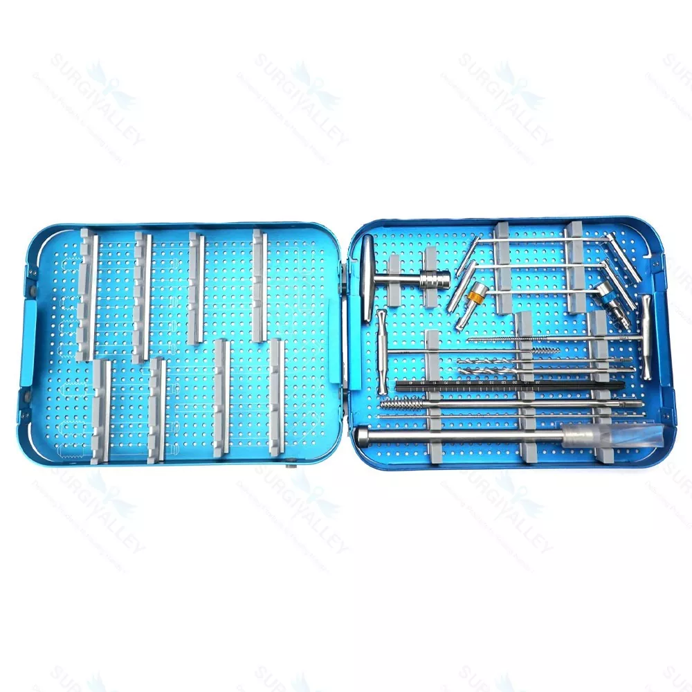 Quick Coupling Drill Bits & Drill Guide Set of 11 Pieces Orthopedic Instruments