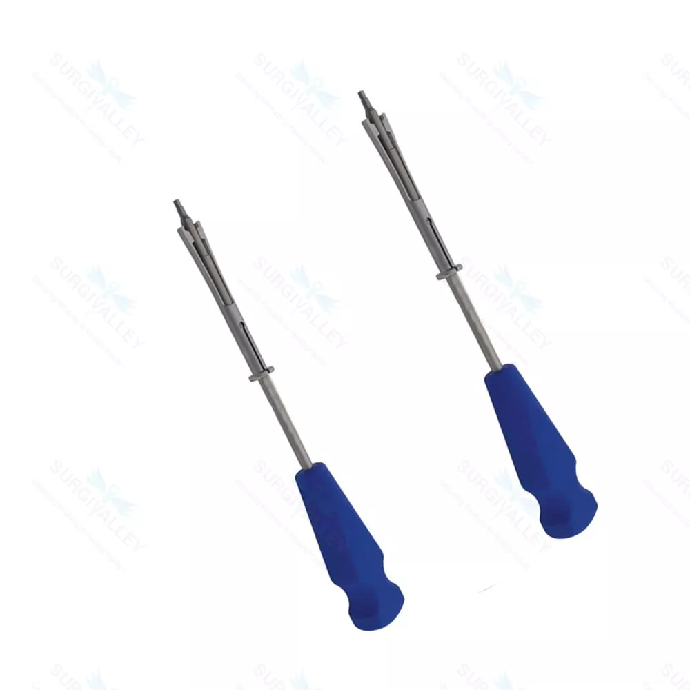 Screw Driver With Sleeve Bit 2.5mm 3.5mm Fiber Handle Orthopedic Instruments
