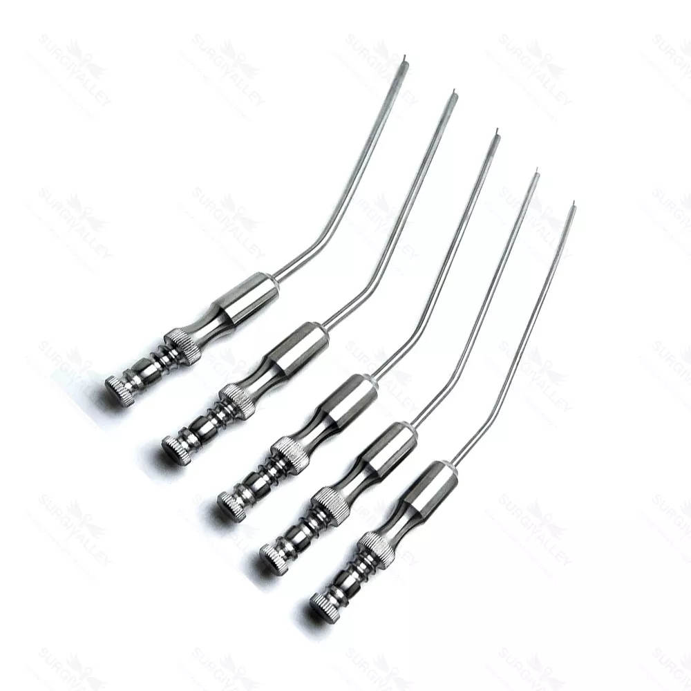 Frazier Suction Tubes Set Of 5 Pcs Neuro Surgical Instruments