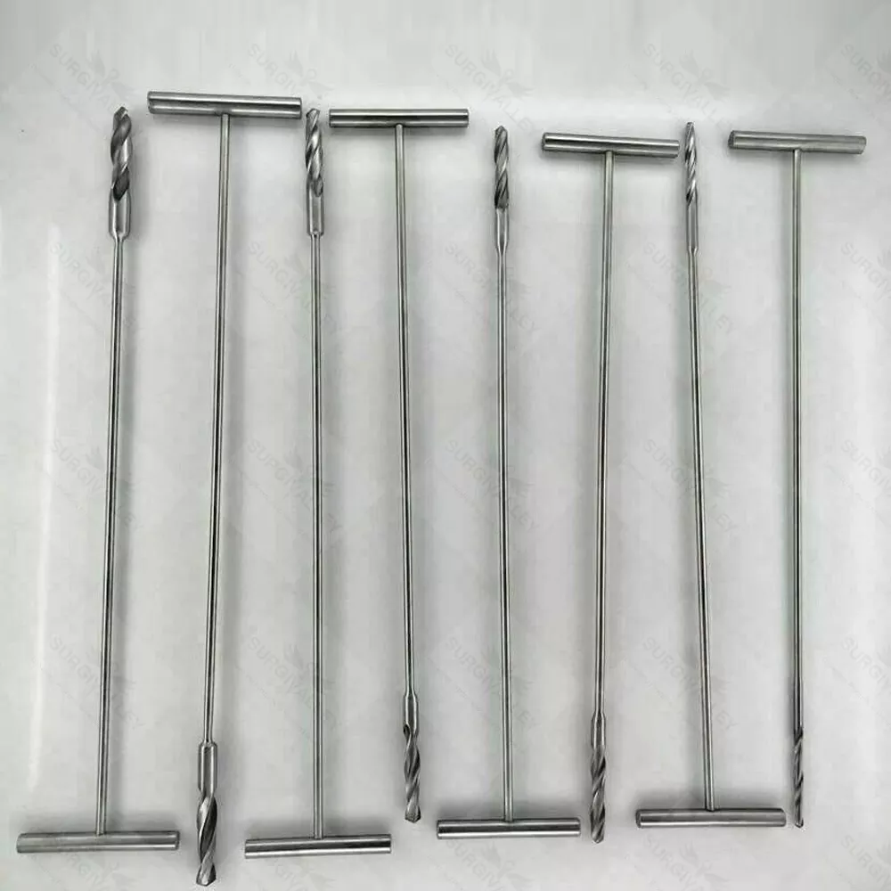 K Nail Reamer Solid Handle 8 PCs Set Orthopedic Instruments