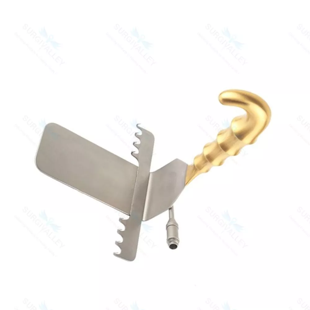 Retractor Saldanha Fibra Óptica Pequeño 6CMx12 Cirugía Plástica Acero Inoxidable CE