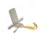Retractor Saldanha Fibra Óptica Pequeño 6CMx12 Cirugía Plástica Acero Inoxidable CE