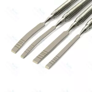 Ridge Straight Chisels Dental Bone Splitting 4 Instruments Surgical Extraction (SV-10-1341)