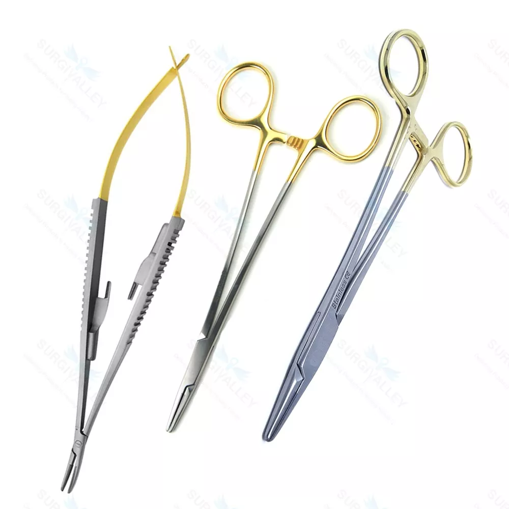 Tc Mayo Hegar Olsen Hegar Needle Holder Set Of 5 Pcs Dental instruments