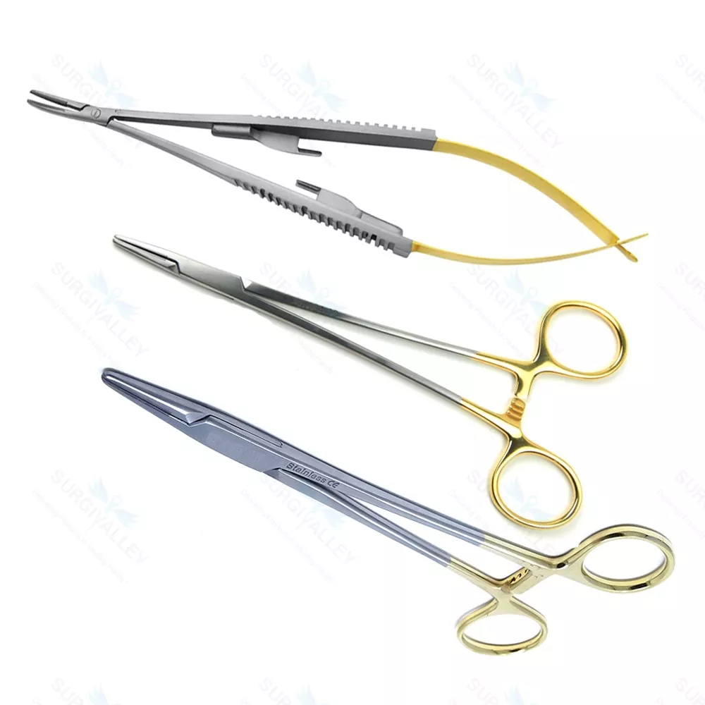 Tc Mayo Hegar Olsen Hegar Needle Holder Set Of 5 Pcs Dental instruments