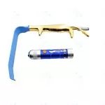 Retractor de mama Tebbetts 30 mm x 15 cm Guía de luz de fibra óptica + Tubo de succión + Led