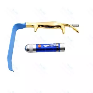 Tebbetts Breast Retractor 30 mm x 15cm Fiber Optic Light Guide+Suction Tube+Led – surgivalley (SV-10-1290)