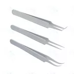 Set of 3 Hair Transplant Forceps - Surgical Grade Stainless Steel