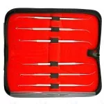 Juego de extractores de flebectomía Varady y ganchos para piel para cirugía plástica de 6 piezas