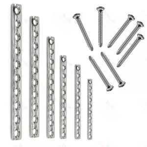 Veterinary 3.5mm DCP Recon Plate -12pcs & 3.5mm Cortical Screw- 100pcs SS (SV-10-1274)