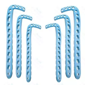 Veterinary LCP Anterolateral Distal Tibia Plates 3.5mm Set of 8pcs(L4/R4) SS (SV-10-1270)