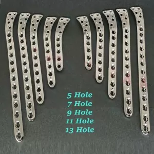 Veterinary Proximal Lateral Tibia Plates 5.0mm -Set of 10pcs L5/R5 SS Instrument (SV-10-1259)