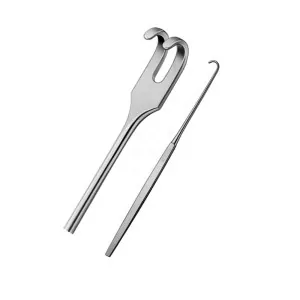 Single Use Disposable Tracheal Retractor Blunt 1 & 2 Prong Flat Handle Ent Surgery Instrument (SV-10-2790)