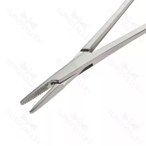 Fry Needle Holder Serration Pitch Tungsten Carbide 125mm Strong & Durable Instrument – surgivalley (SV-10-849)