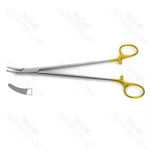 Heaney Needle Holder Tungsten Carbide Curved 10" General Surgery Instruments (SV-10-861)