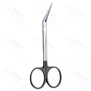 Iris Scissors 10cm Angled Supercut Iris Scissors Veterinary Instrument (SV-10-864)