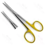 Strabismus Scissors Straight 4 1/2&quot; Tungsten Carbide Scissors