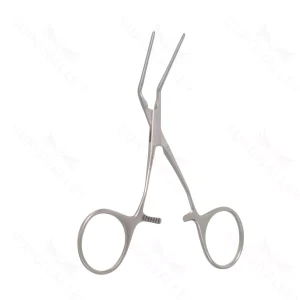 Debakey Castaneda Clamp – 1.4mm 45° jaws cvd handle – surgivalley (S01-72-00-76)
