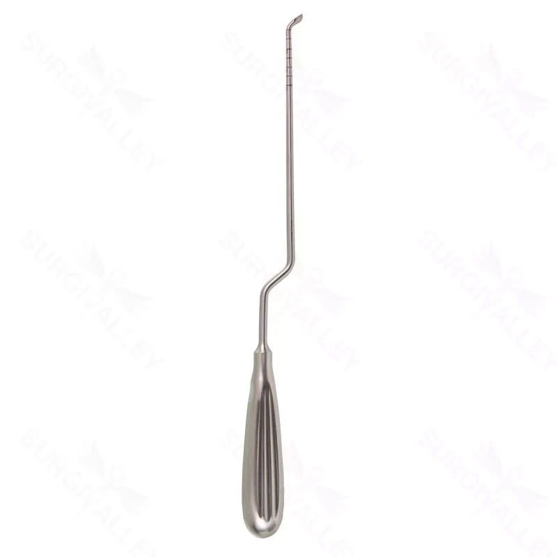 MIS Bayonet Bone Curette – 1/8″ rev ang cup – 11 1/2″