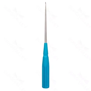 10″ Color Cervical Curette – turquoise straight Size 3-0 2.9mm (S01-73-00-472)