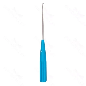 10″ Color Cervical Curette – turq. Rev. Angled 3-0 (S01-73-00-496)