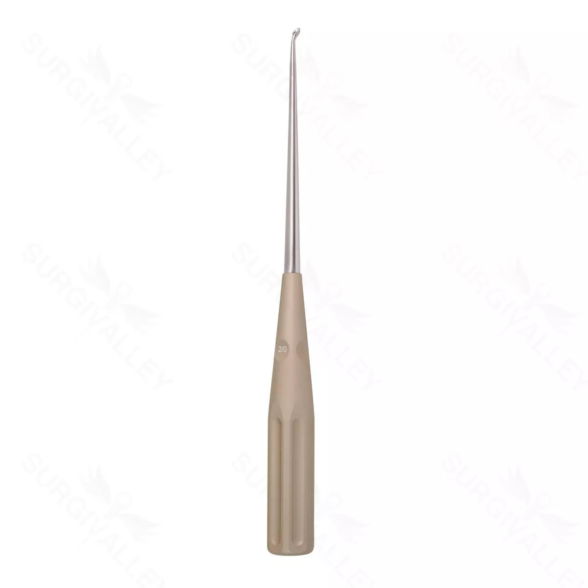 10″ Color Cervical Curette – Gold Rev. Angled 2-0