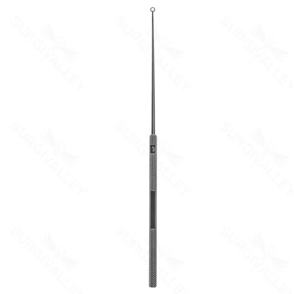 2.5mm Buck Ear Curette sz 2 straight dull