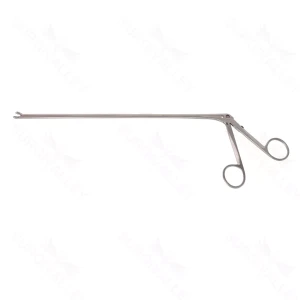Jackson laryngeal cup forceps working length 280mm straight 2.0mm cup jaws, used through Jackson scopes ring handle – surgivalley (001211384)