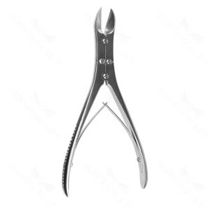 Ruskin-Liston bone cutting forceps 7 1/2" double-action angled on flat, spring handle – surgivalley (001210573)